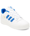 Adidas Originals Forum Bonega Shoes In White/royal Blue/gold Tone