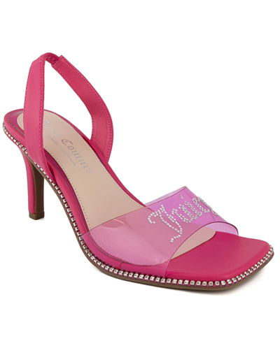 Juicy Couture Women's Greysi Lucite Strap Dress Sandals Women's Shoes In Pink