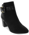 Karen Scott Ivyy Mixed-media Booties, Created For Macy's In Olive
