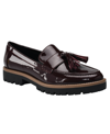 Bandolino Fillup Lug Sole Tassel Loafer In Merlot Patent