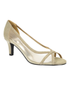 Easy Street Women's Picaboo Pumps Women's Shoes In Gold-tone Glitter