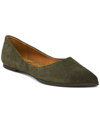 Zodiac Women's Hill Pointed Toe Flats Women's Shoes In Dark Olive