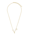 Sterling Forever Women's When Stars Align Constellation Necklace In 14k Gold Plate In Pisces