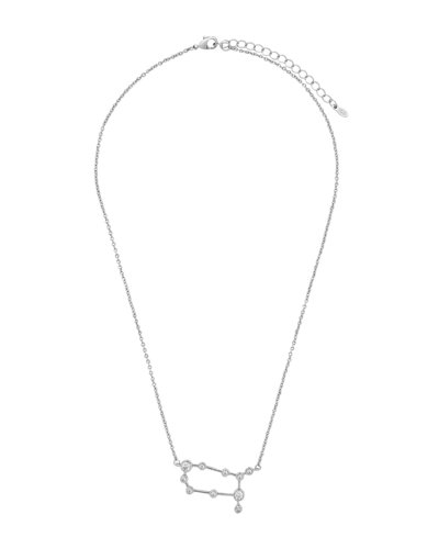 Sterling Forever Women's When Stars Align Constellation Necklace In Silver Plated In Gemini