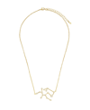 Sterling Forever Women's When Stars Align Constellation Necklace In 14k Gold Plate In Sagittarius