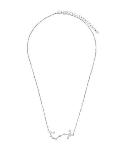 Sterling Forever Women's When Stars Align Constellation Necklace In Silver Plated In Scorpio