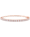 MACY'S CUBIC ZIRCONIA CURVED BAR BRACELET