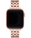 KATE SPADE ROSE GOLD-TONE STAINLESS STEEL SCALLOP BRACELET BAND FOR APPLE WATCH, 38MM, 40MM, 41MM