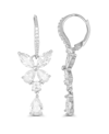 Macy's Dangling Earrings In 14k Gold Or Rose Gold Plated Or Sterling Silver In Sterling Silver