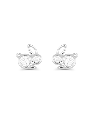 Macy's Bunny Rabbit Stud Earrings In 14k Gold Plated Or Sterling Silver
