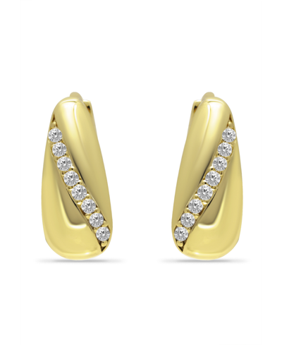 Giani Bernini Cubic Zirconia Huggie Hoop Earrings, Sterling Silver Or 18k Gold Over Silver