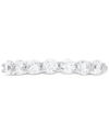 MACY'S CUBIC ZIRCONIA SEVEN STONE BAND IN STERLING SILVER