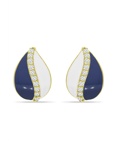 Giani Bernini Cubic Teardrop Huggie Hoop Earrings, Sterling Silver Or 18k Gold Over Silver