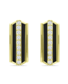Giani Bernini Cubic Zirconia Huggie Hoop Earrings, Sterling Silver Or 18k Gold Over Silver In Gold Over Silver