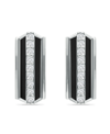Giani Bernini Cubic Zirconia Huggie Hoop Earrings, Sterling Silver Or 18k Gold Over Silver In Sterling Silver