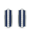 Giani Bernini Cubic Zirconia Huggie Hoop Earrings, Sterling Silver Or 18k Gold Over Silver In Sterling Silver