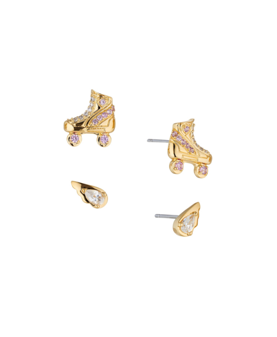 Ava Nadri Women's Skate Wing Earring Set, 2 Piece In Gold-plated