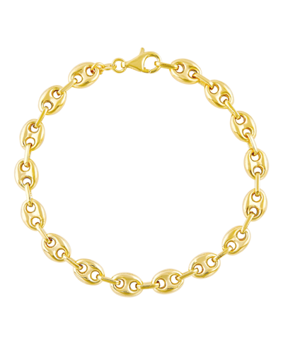 Macy's Men's Mariner Link Chain Bracelet In 14k Gold-plated Sterling Silver