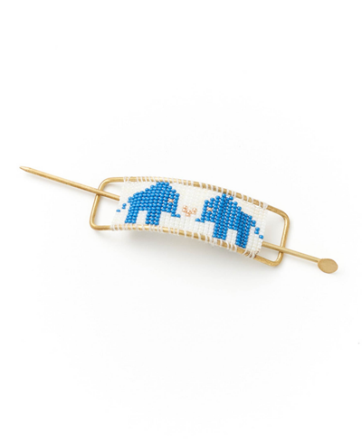 Matr Boomie Elephant Barrette Pin In Multi