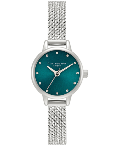 Olivia Burton Women's Classics Stainless Steel Mesh Bracelet Watch 23mm In Blue