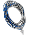 Guess Silver-tone 6-pc. Set Crystal Stretch Bracelets In Gold
