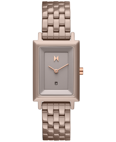 Mvmt Women's Signature Square Taupe Ceramic Bracelet Watch 26mm