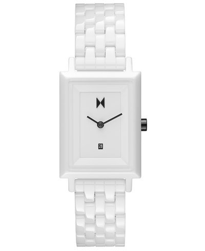 Mvmt Women's Signature Square White Ceramic Bracelet Watch 26mm