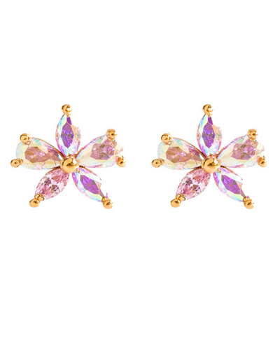 Girls Crew Gardenia Flower Stud Earrings In Gold