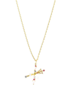 Girls Crew Flutterfly Stone Initial Necklace In Gold-plated- X
