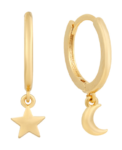 Girls Crew Hyperspace Mini Hoop Earrings Set In Gold-plated