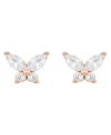 Girls Crew Mari Stud Earrings In Rose Gold-plated