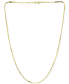 Giani Bernini Square Snake Link Chain Necklace Collection In 18k Gold Plated Sterling Silver Created For Macys In Gold Over Silver