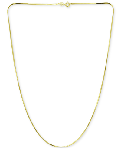 GIANI BERNINI SQUARE SNAKE LINK 18" CHAIN NECKLACE IN 18K GOLD-PLATED STERLING SILVER, CREATED FOR MACY'S