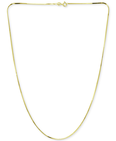 GIANI BERNINI SQUARE SNAKE LINK 16" CHAIN NECKLACE IN 18K GOLD-PLATED STERLING SILVER, CREATED FOR MACY'S