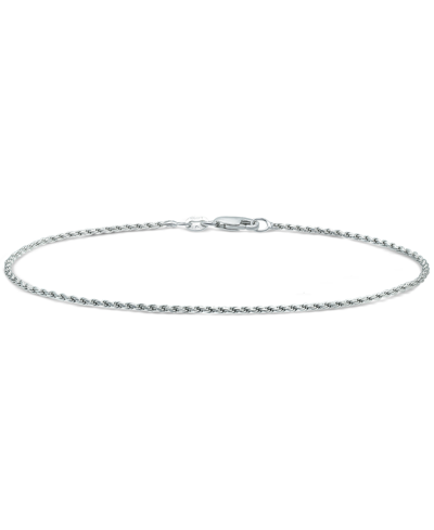 Giani Bernini Rope Link Chain Bracelet In Sterling Silver, Created For Macy's