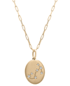Wrapped Diamond Scorpio Constellation 18" Pendant Necklace (1/20 Ct. Tw) In 10k Yellow Gold, Created For Mac In Yellow Gold