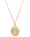 WRAPPED DIAMOND SAGITTARIUS CONSTELLATION 18" PENDANT NECKLACE (1/20 CT. TW) IN 10K YELLOW GOLD, CREATED FOR