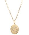 Wrapped Diamond Sagittarius Constellation 18" Pendant Necklace (1/20 Ct. Tw) In 10k Yellow Gold, Created For In Yellow Gold