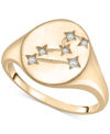 WRAPPED DIAMOND LEO CONSTELLATION RING (1/20 CT. T.W.) IN 10K GOLD, CREATED FOR MACY'S