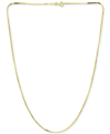 Giani Bernini Square Snake Link Chain Necklace Collection In 18k Gold Plated Sterling Silver Created For Macys In Gold Over Silver