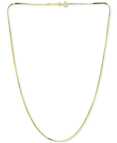 GIANI BERNINI SQUARE SNAKE LINK 24" CHAIN NECKLACE IN 18K GOLD-PLATED STERLING SILVER, CREATED FOR MACY'S