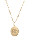 WRAPPED DIAMOND AQUARIUS CONSTELLATION 18" PENDANT NECKLACE (1/20 CT. TW) IN 10K YELLOW GOLD, CREATED FOR MA