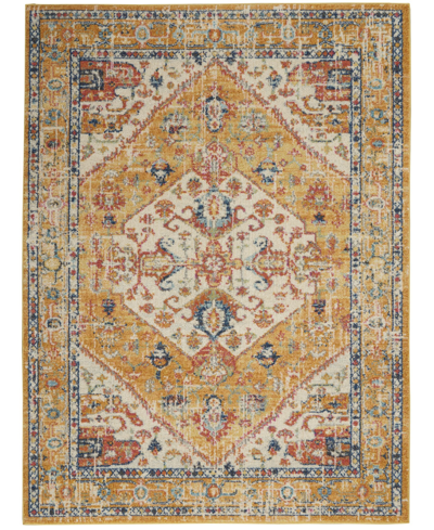 Long Street Looms Zeal Zea23 5'3" X 7'3" Area Rug In Yellow