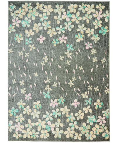 Long Street Looms Peace Pea04 6' X 9' Area Rug In Gray