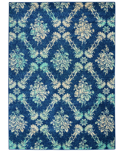 Long Street Looms Peace Pea09 6' X 9' Area Rug In Navy