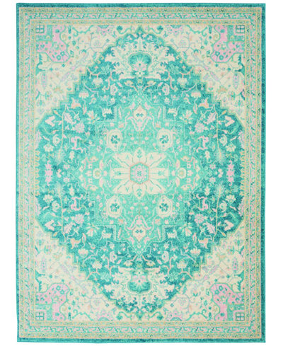 Long Street Looms Peace Pea07 5'3" X 7'3" Area Rug In Ivory