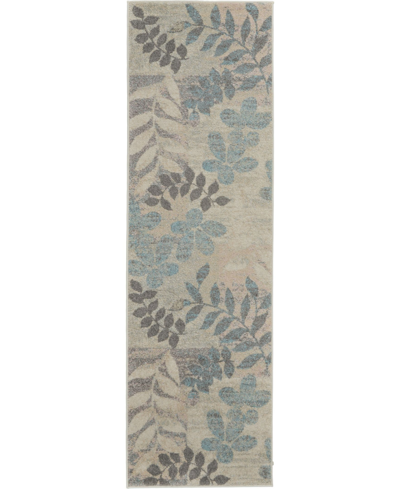 Long Street Looms Peace Pea01 2'3" X 7'3" Runner Rug In Ivory