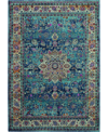 Long Street Looms Era Tabriz Era01 4' X 6' Area Rug In Blue