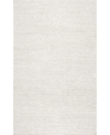 Nuloom Textures Handwoven Caryatid Solid 5' X 8' Area Rug In Off White
