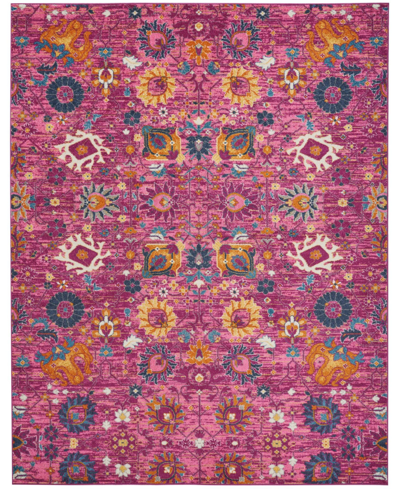 Long Street Looms Zeal Zea01 8' X 10' Area Rug In Fuchsia